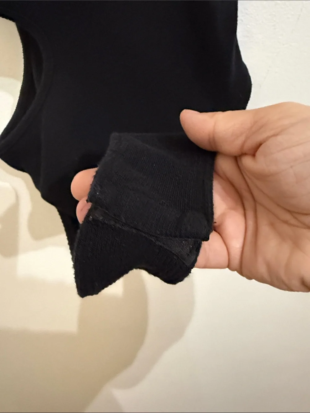 Zara Black Ribbed Bodysuit with Side Cutouts Womens Small